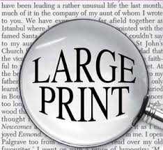 Large Print Materials